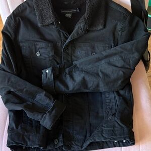 French Connection Dark Jacket with Button Closure